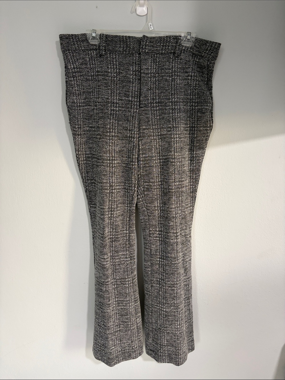 Torrid- Womens Plaid Flare Pants - Gray